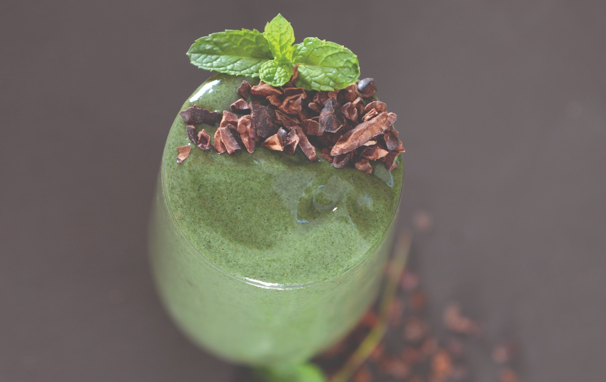 choc mint protein smoothie